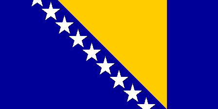Drapeau national, Bosnie et Herzégovine