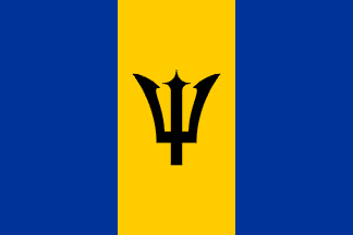 Drapeau national, Barbados