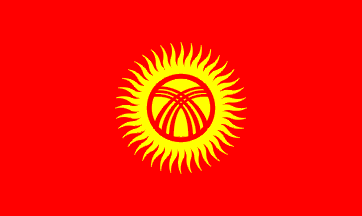 Drapeau national, Kirghizistan