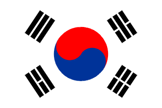 Drapeau national, Corée du Sud