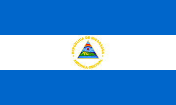 Drapeau national, Nicaragua