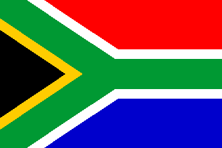 Drapeau national, l`Afrique du Sud